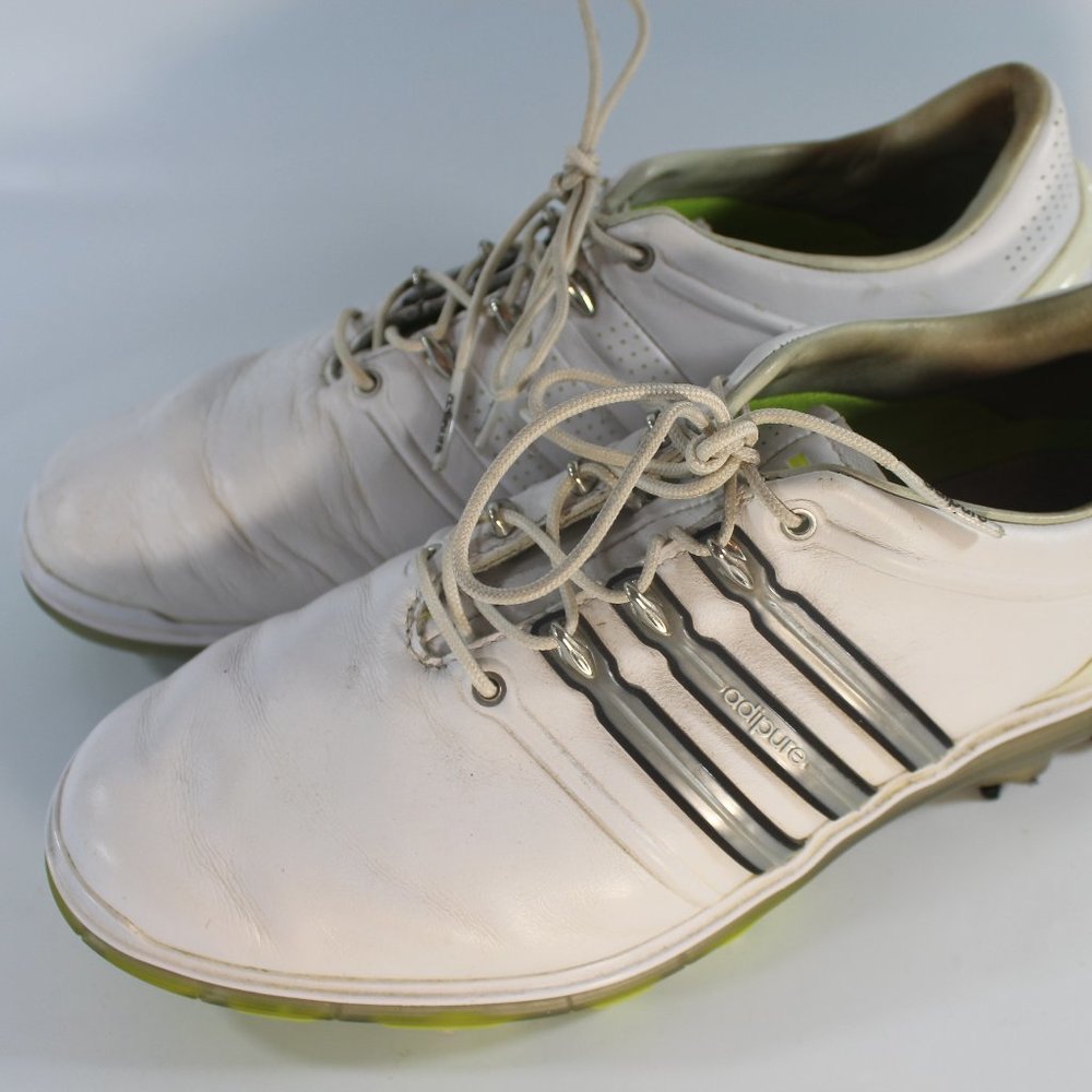 Adidas Adipure Men’s Golf Shoes White Silver